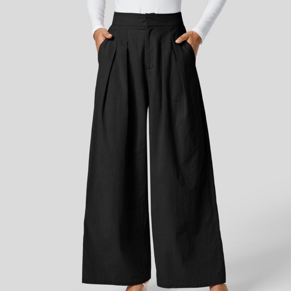 HALARA Classic Black Wide Leg Pants